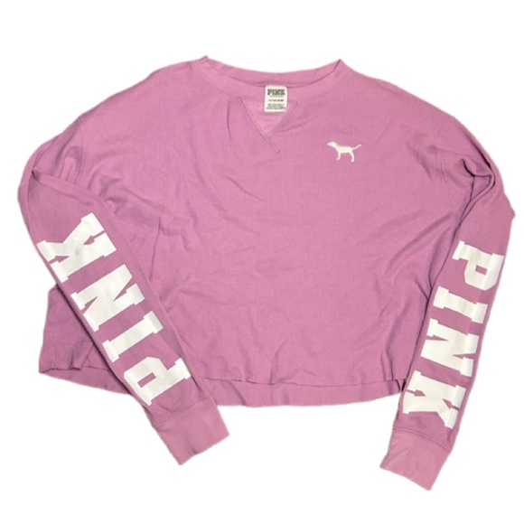 Victoria Secret PINK waffle long sleeve shirt pink colour - Picture 5 of 5